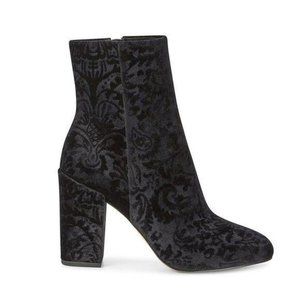Rebecca Minkoff Bryce Black Embossed Velvet Bootie
